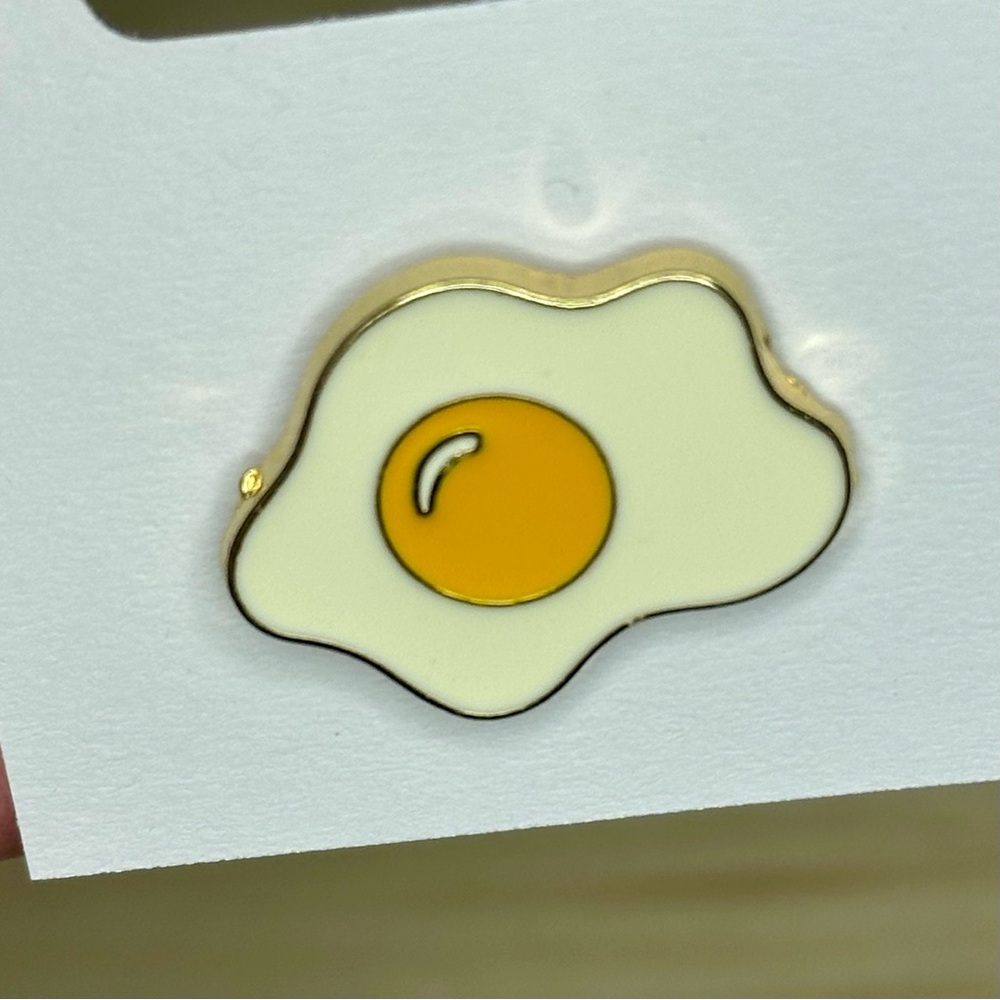 Fried Egg Enamel Pin